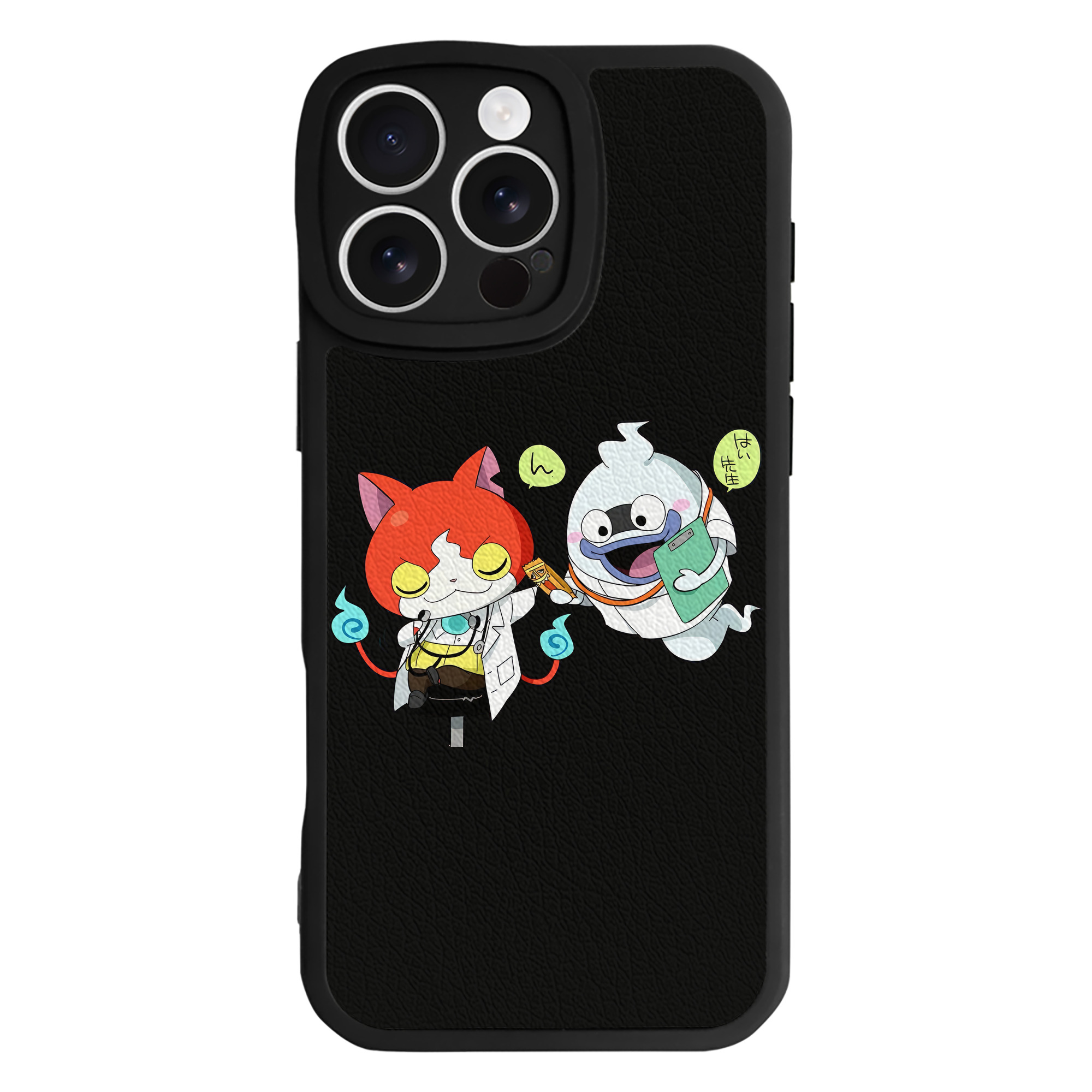 （画像用） 妖怪ウォッチ Yo-kai Watch 【iPhone 16シリーズ対応】シリコンスマホケース（レザー調） 材質：シリコン